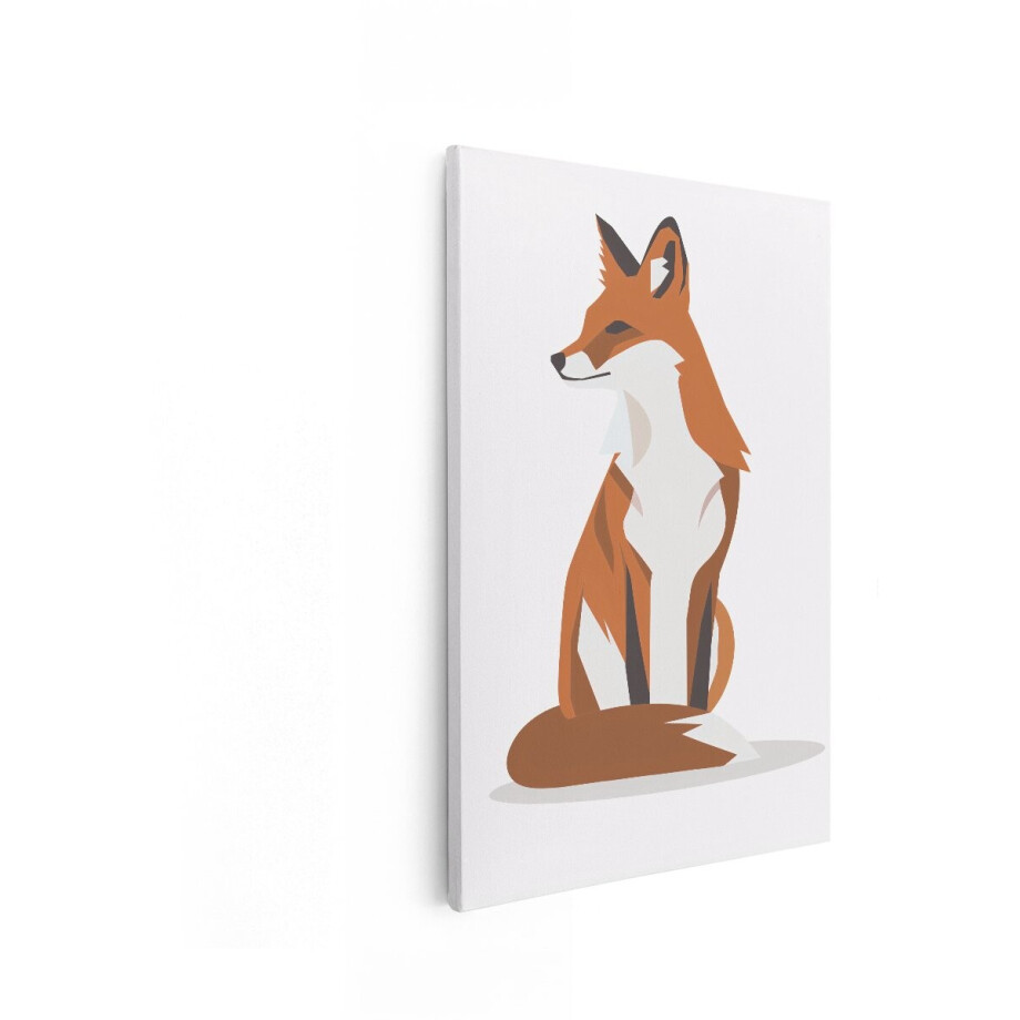Artaza Canvas Schilderij Dieren - 20x30 cm - Wanddecoratie Vos - Muurdecoratie Kinderkamer - Schilderijen Op Canvas Geometrisch Artaza Canvas Schilderij Dieren - 20x30 cm - Wanddecoratie Vos - Muurdecoratie Kinderkamer - Schilderijen Op Canvas Geometrisch afbeelding 1