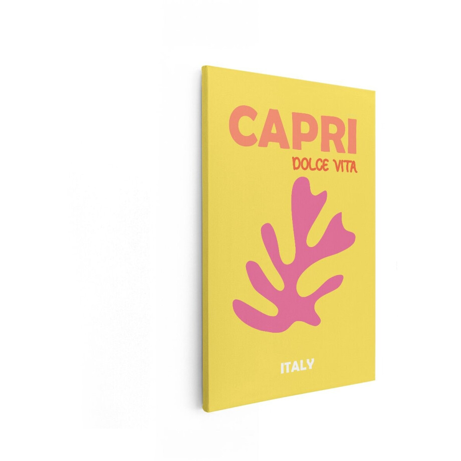 Artaza Canvas Schilderij Capri Dolce Vita: een Levendige Poster van het Italiaanse Eiland - 40x60 cm - Wanddecoratie Woonkamer - Schilderijen - Muurdecoratie Artaza Canvas Schilderij Capri Dolce Vita: een Levendige Poster van het Italiaanse Eiland - 40x60 cm - Wanddecoratie Woonkamer - Schilderijen - Muurdecoratie afbeelding 1