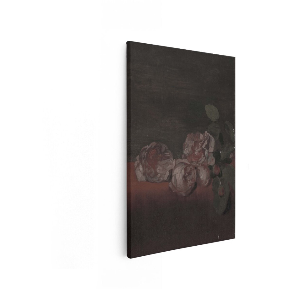 Artaza Canvas Schilderij Stilleven Rozen - 60x90 cm - Wanddecoratie Bloemen - Muurdecoratie Vintage - Schilderijen Op Canvas Brocante Artaza Canvas Schilderij Stilleven Rozen - 60x90 cm - Wanddecoratie Bloemen - Muurdecoratie Vintage - Schilderijen Op Canvas Brocante afbeelding 1
