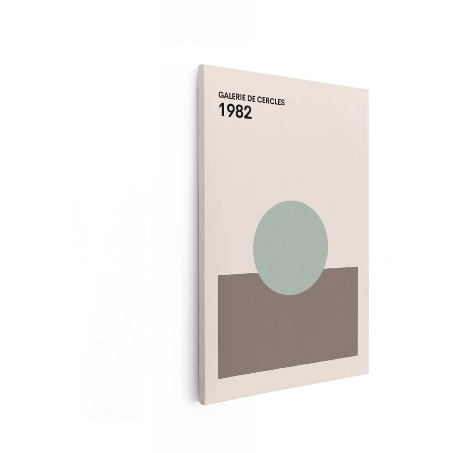 Artaza Canvas Schilderij Galerie de Cercles 1982 Abstracte Geometrische Kunstposter met Gedempte Kleuren - 60x90 cm - Wanddecoratie Woonkamer - Schilderijen - Muurdecoratie Artaza Canvas Schilderij Galerie de Cercles 1982 Abstracte Geometrische Kunstposter met Gedempte Kleuren - 60x90 cm - Wanddecoratie Woonkamer - Schilderijen - Muurdecoratie afbeelding 1