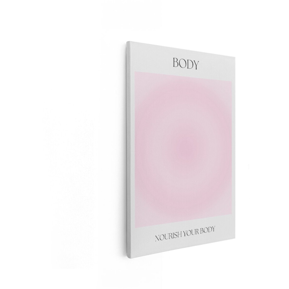 Artaza Canvas Schilderij Abstract - 80x120 cm - Wanddecoratie Roze Tekst - Muurdecoratie Body Quote - Decoratie Minimalistisch - Roze Artaza Canvas Schilderij Abstract - 80x120 cm - Wanddecoratie Roze Tekst - Muurdecoratie Body Quote - Decoratie Minimalistisch - Roze afbeelding 1