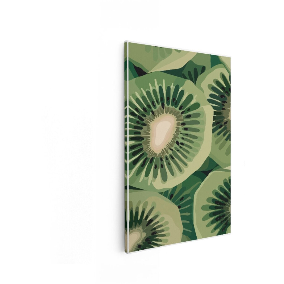 Artaza Canvas Schilderij Kiwi - 60x90 cm - Wanddecoratie Keuken - Muurdecoratie Fruit - Decoratie Groen - Schilderijen Op Canvas Artaza Canvas Schilderij Kiwi - 60x90 cm - Wanddecoratie Keuken - Muurdecoratie Fruit - Decoratie Groen - Schilderijen Op Canvas afbeelding 1