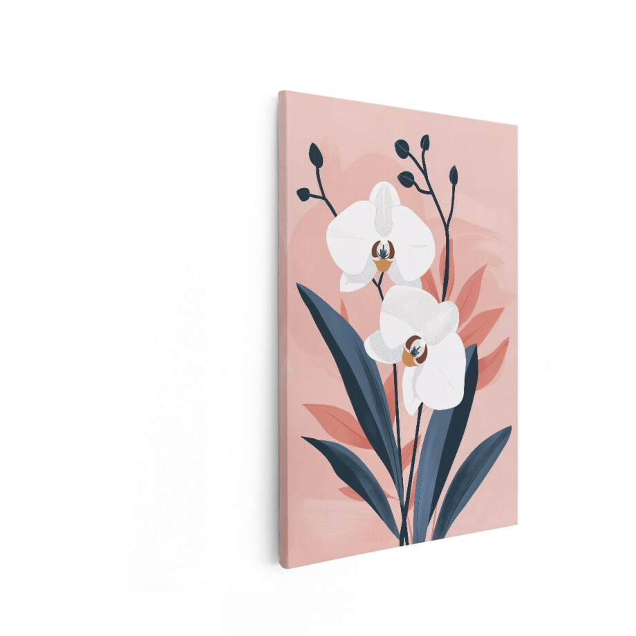 Artaza Canvas Schilderij Orchidee - 40x60 cm - Wanddecoratie Bloemen - Muurdecoratie Modern - Decoratie Woonkamer - Roze Artaza Canvas Schilderij Orchidee - 40x60 cm - Wanddecoratie Bloemen - Muurdecoratie Modern - Decoratie Woonkamer - Roze afbeelding 1