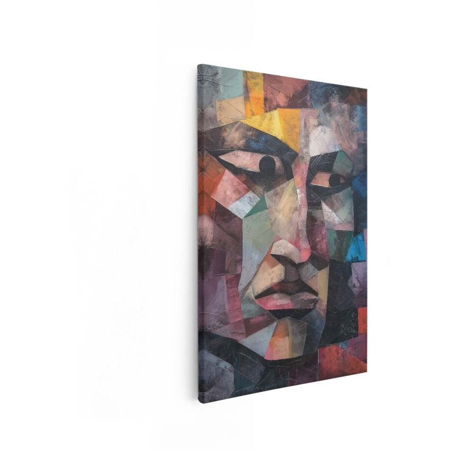 Artaza Canvas Schilderij Kubistisch Gezicht - 20x30 cm - Wanddecoratie Abstract - Muurdecoratie Picasso Stijl - Modern Portret - Kamer Accessoires Artaza Canvas Schilderij Kubistisch Gezicht - 20x30 cm - Wanddecoratie Abstract - Muurdecoratie Picasso Stijl - Modern Portret - Kamer Accessoires afbeelding 1