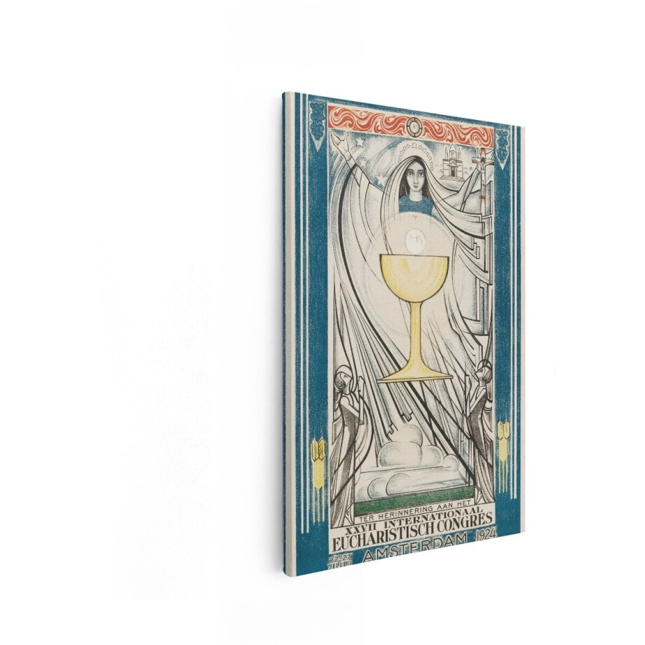 Artaza Canvas Schilderij Eucharistisch Congres Amsterdam 1924 - 60x90 cm - Vintage Wanddecoratie - Muurdecoratie Maria - Art Deco Poster Artaza Canvas Schilderij Eucharistisch Congres Amsterdam 1924 - 60x90 cm - Vintage Wanddecoratie - Muurdecoratie Maria - Art Deco Poster afbeelding 1