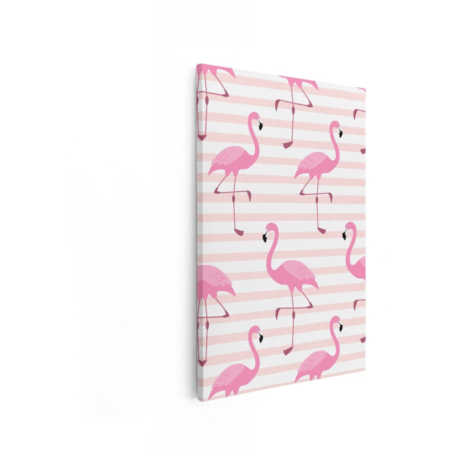 Artaza Canvas Schilderij Roze Flamingo - 20x30 cm - Wanddecoratie Dieren - Muurdecoratie Kinderkamer - Schilderijen Op Canvas Artaza Canvas Schilderij Roze Flamingo - 20x30 cm - Wanddecoratie Dieren - Muurdecoratie Kinderkamer - Schilderijen Op Canvas afbeelding 1