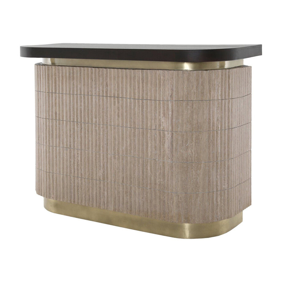 Richmond Bartafel 'Martini' Travertin en hout, 140 x 60cm Richmond Bartafel 'Martini' Travertin en hout, 140 x 60cm afbeelding 1