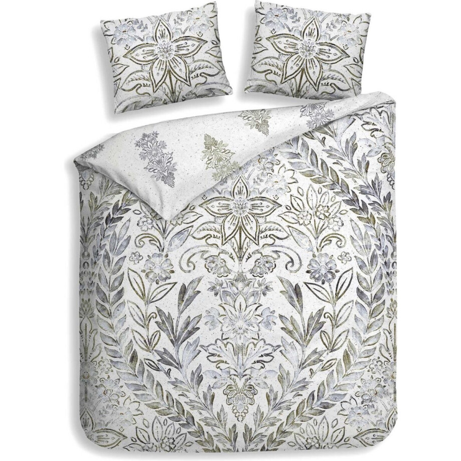 Heckettlane Ibernia Dekbedovertrek - Tweepersoons - Bamboe - 200x200-220cm - Wit afbeelding 1