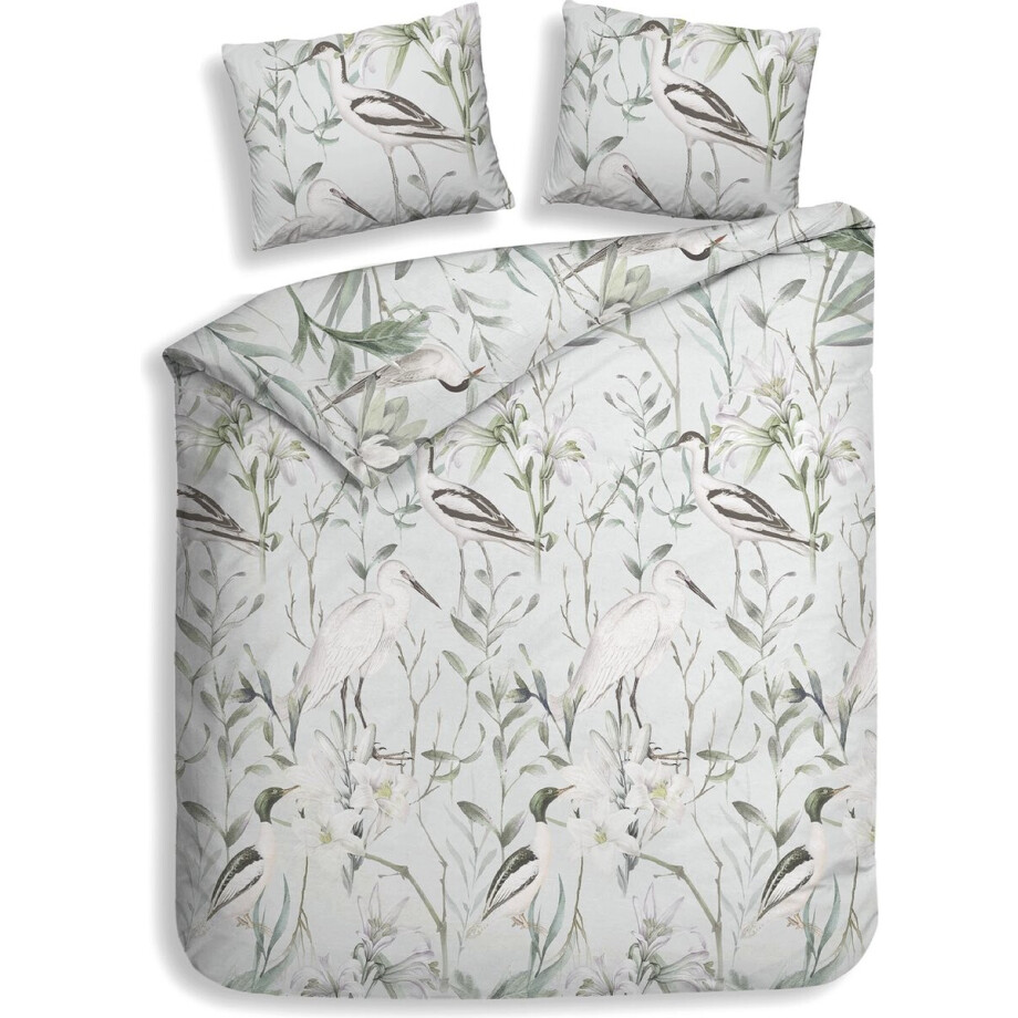 Heckettlane Raven Dekbedovertrek - Lits-jumeaux - Flanel - 240x200-220cm - Blauw Heckettlane Raven Dekbedovertrek - Lits-jumeaux - Flanel - 240x200-220cm - Blauw afbeelding 1