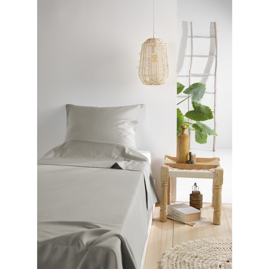 De Witte Lietaer Hoeslaken Katoen Satijn, Olivia Dove - 180 x 200 x 30 cm - Elastiek rondom De Witte Lietaer Hoeslaken Katoen Satijn, Olivia Dove - 180 x 200 x 30 cm - Elastiek rondom afbeelding 1
