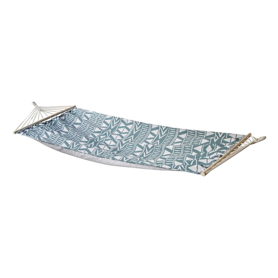 Bo-Camp Hangmat Oxomo 2,3x1,18 m groen en wit afbeelding 1