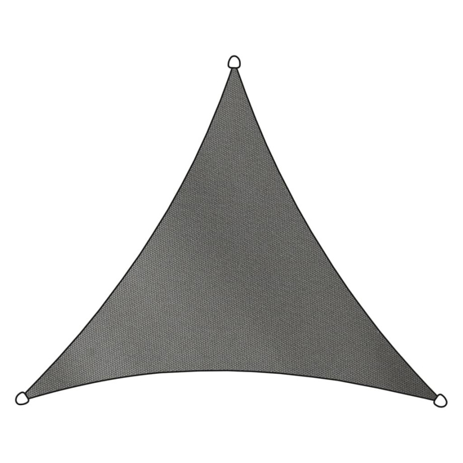 Livin'outdoor Schaduwdoek Como driehoekig 3,6x3,6 m polyester grijs afbeelding 1