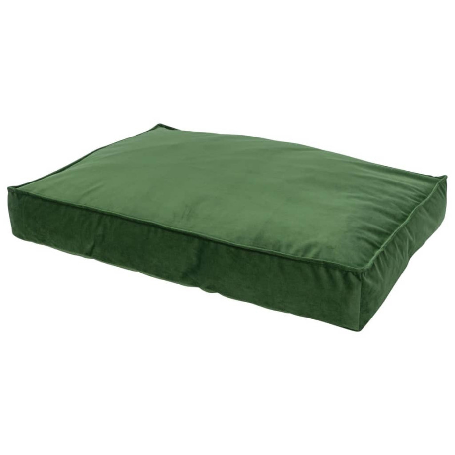 Madison Hondenkussen Velvet 80x55x15 cm groen afbeelding 1