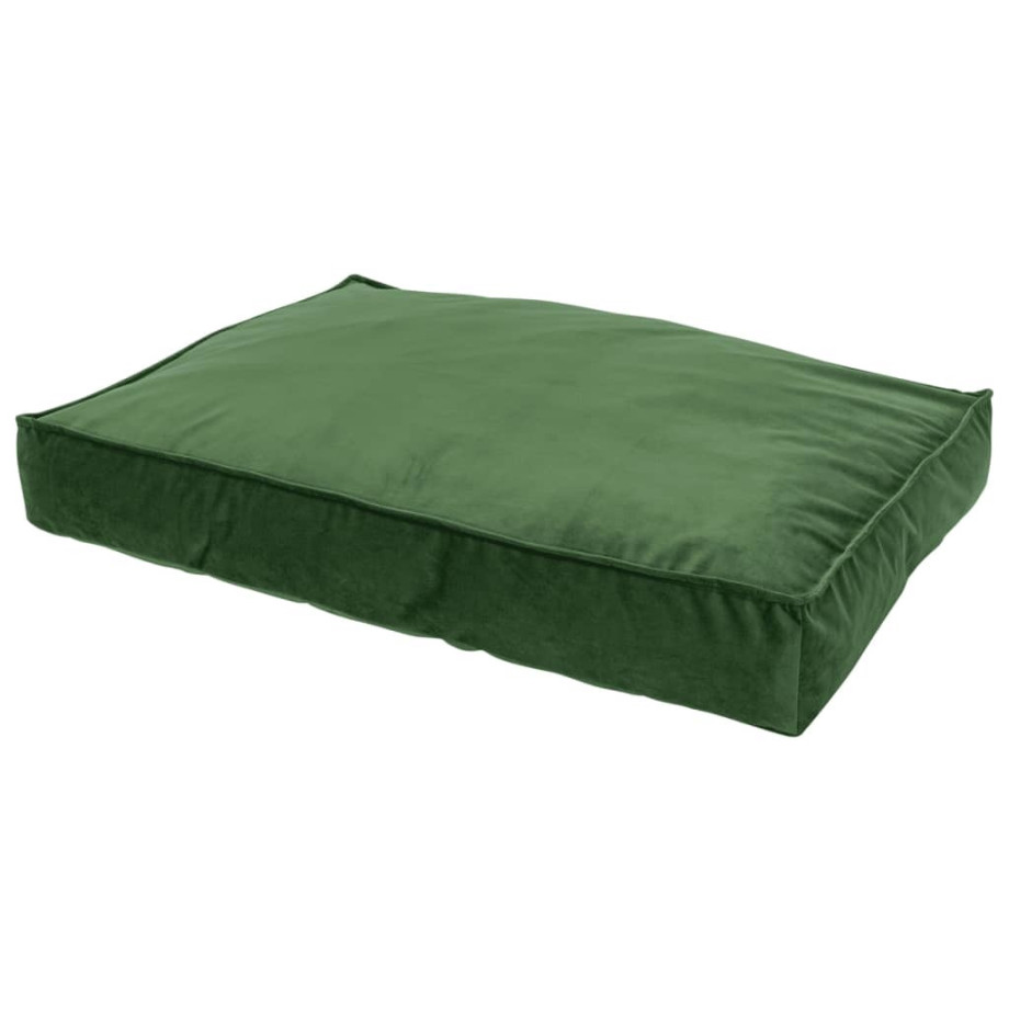 Madison Hondenkussen Velvet 100x70x15 cm groen afbeelding 1