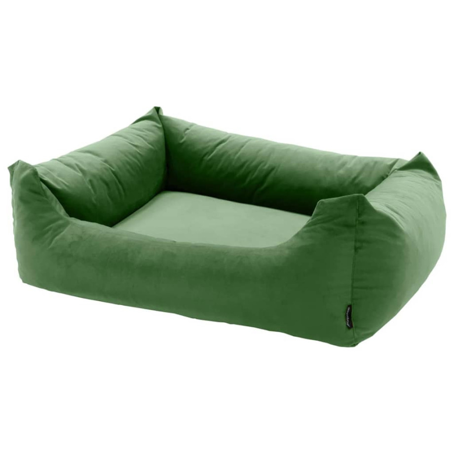 Madison Hondenbed Velvet 80x67x22 cm groen afbeelding 1