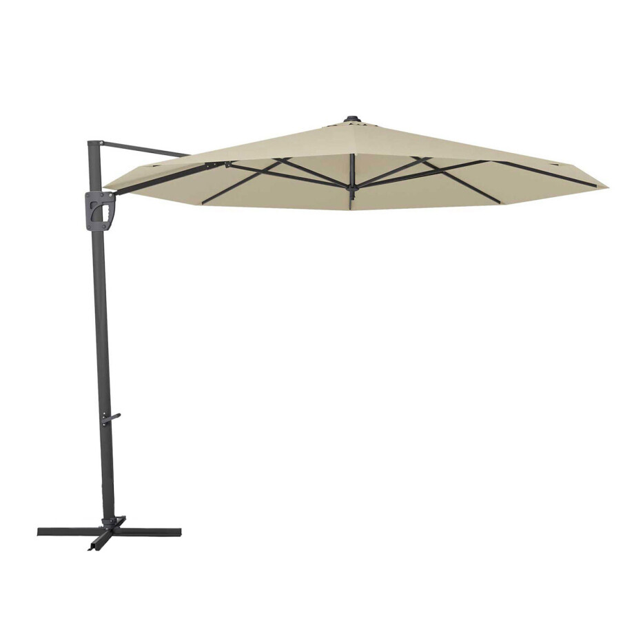 Vrijhangende zweefparasol Capri 350cm (ecru) afbeelding 