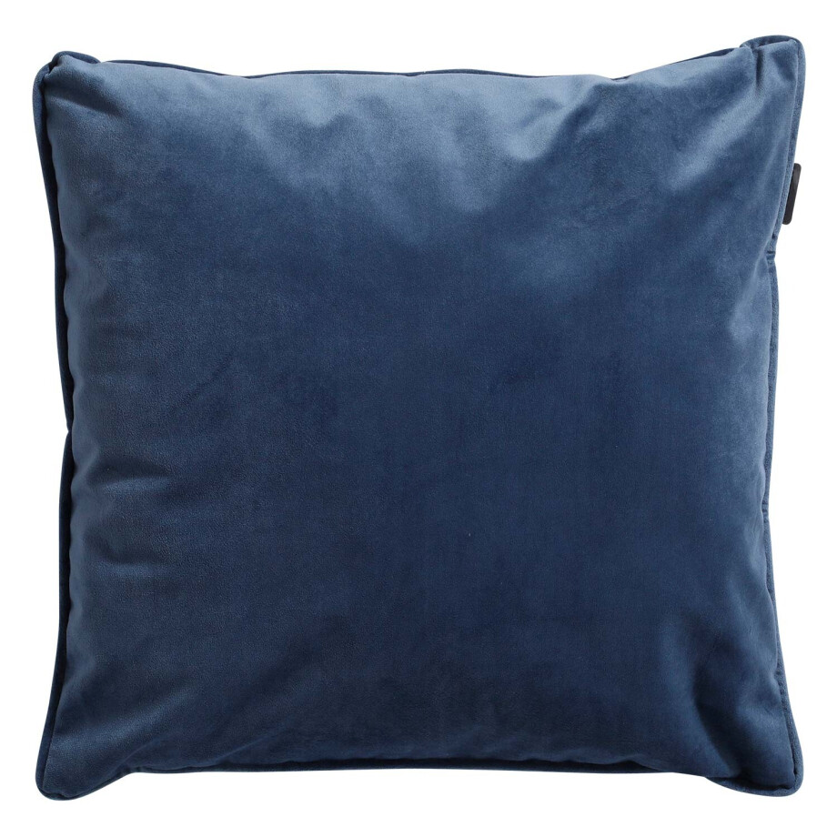 Sierkussen 45x45cm   Velvet/panama safier blue (waterafstotend) afbeelding 