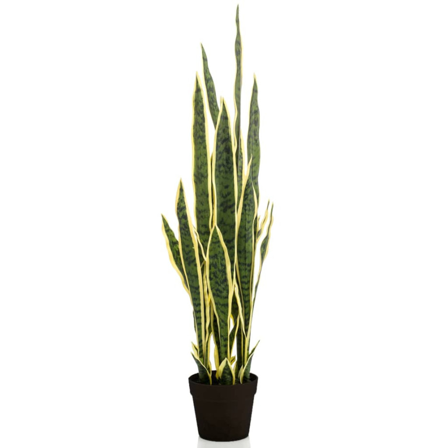 Emerald Kunstplant in kunststof pot sanseveria 97 cm afbeelding 1