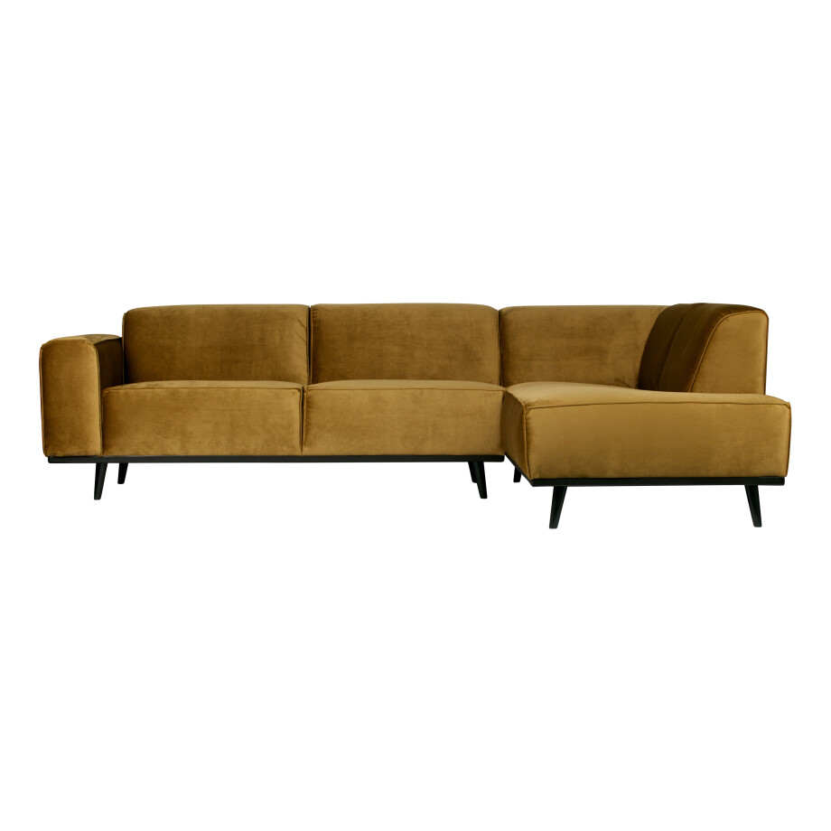 BePureHome Loungebank 'Statement' Rechts, kleur Honing Geel afbeelding 