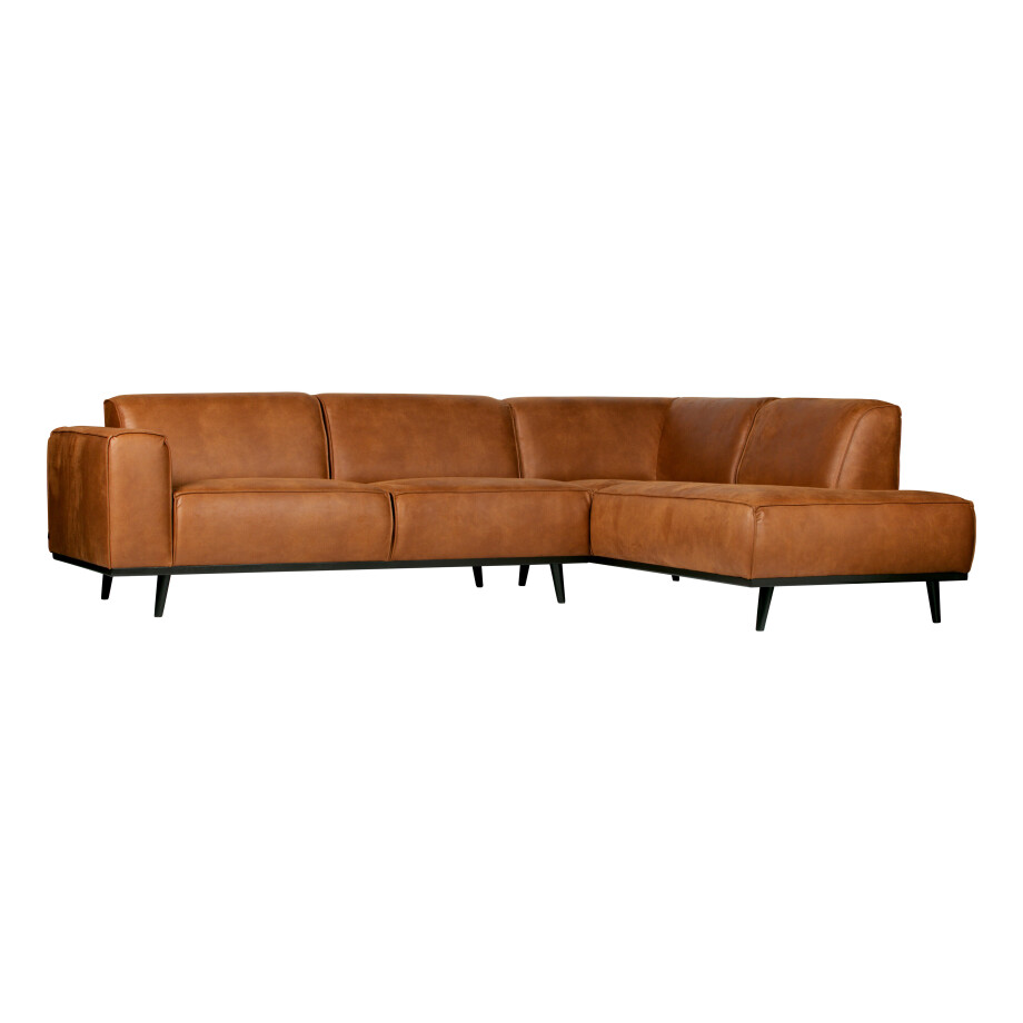 WOOOD Hoekbank 'Statement' Rechts, kleur Cognac afbeelding 1