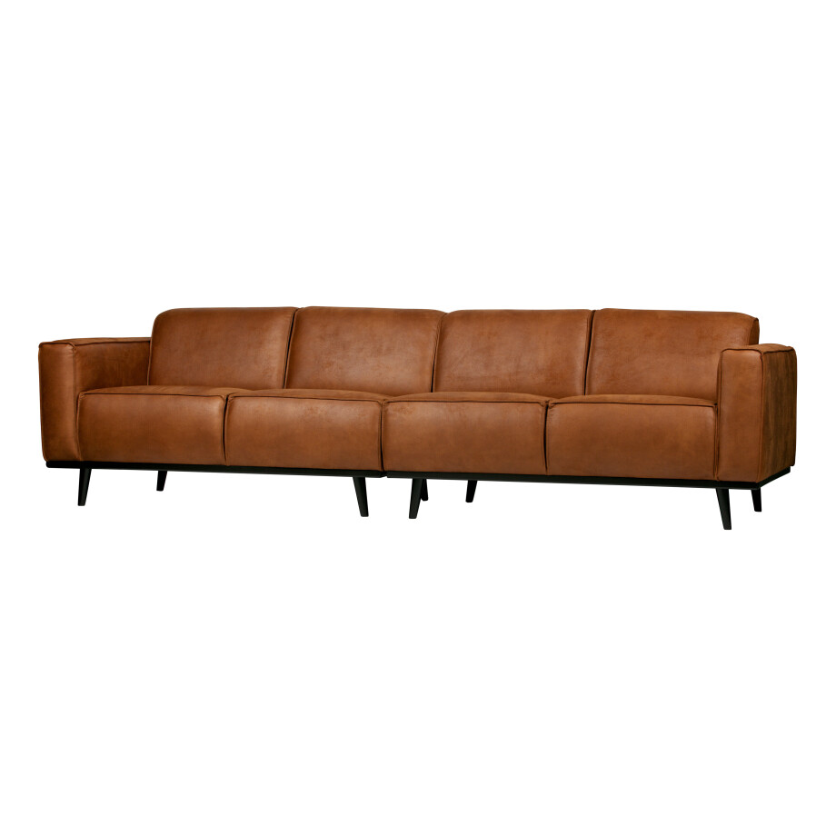 WOOOD Bank 'Statement' 4-zits, kleur Cognac afbeelding 1