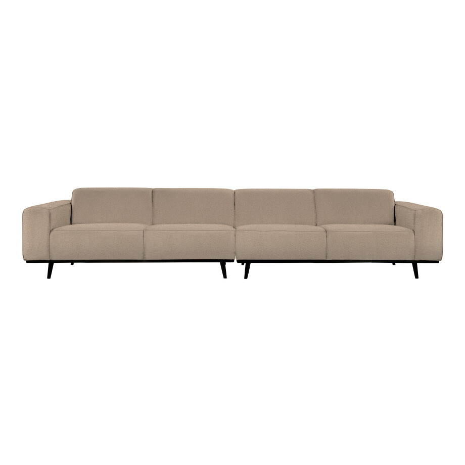 WOOOD Bank 'Statement' 4-zits XL, Bouclé, kleur Beige WOOOD Bank 'Statement' 4-zits XL, Bouclé, kleur Beige afbeelding 1