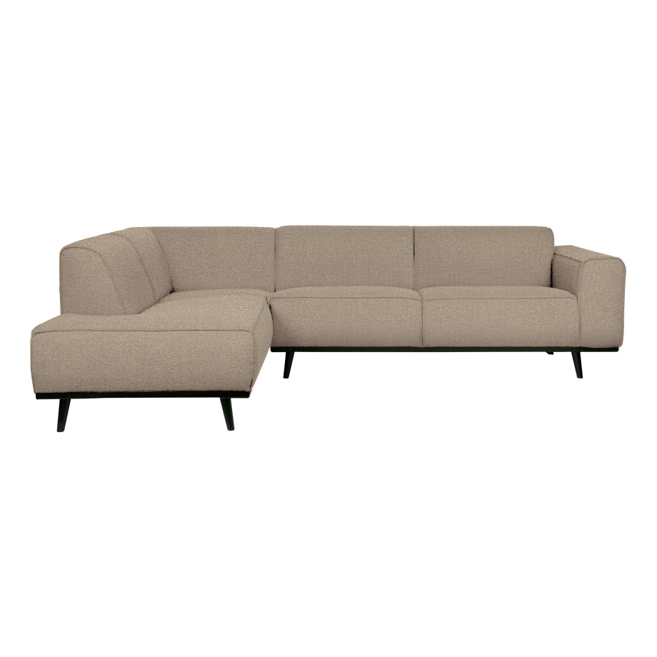 BePureHome Hoekbank 'Statement' Links, Bouclé, kleur Beige afbeelding 1