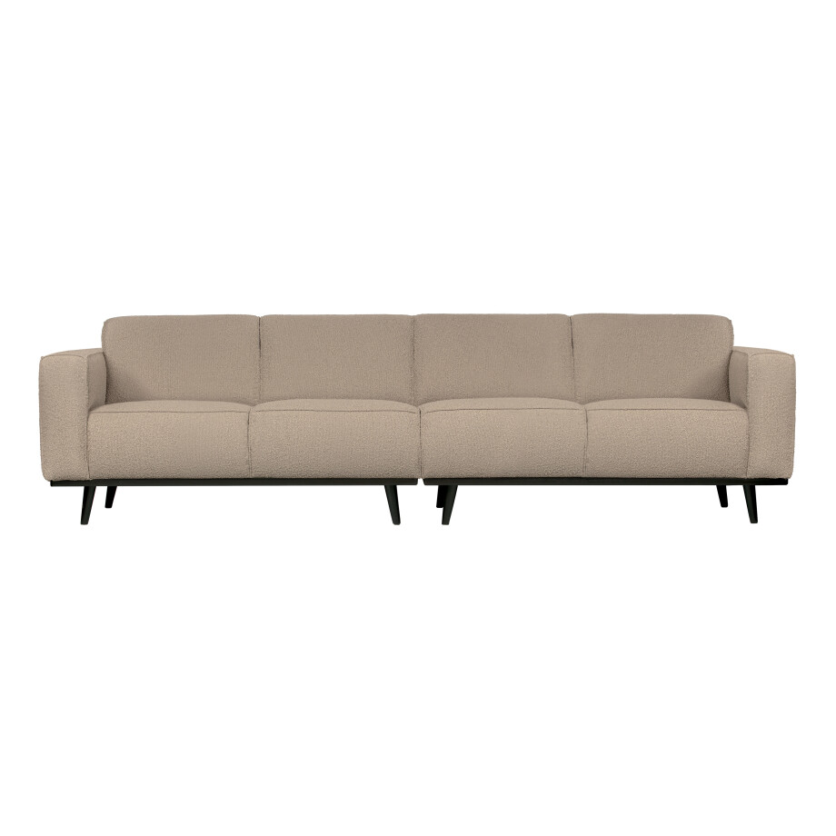 WOOOD Bank 'Statement' 4-zits, Bouclé, kleur Beige WOOOD Bank 'Statement' 4-zits, Bouclé, kleur Beige afbeelding 1