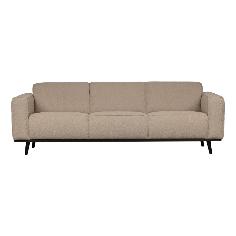 WOOOD Bank 'Statement' 3-zits, Bouclé, kleur Beige WOOOD Bank 'Statement' 3-zits, Bouclé, kleur Beige afbeelding 1