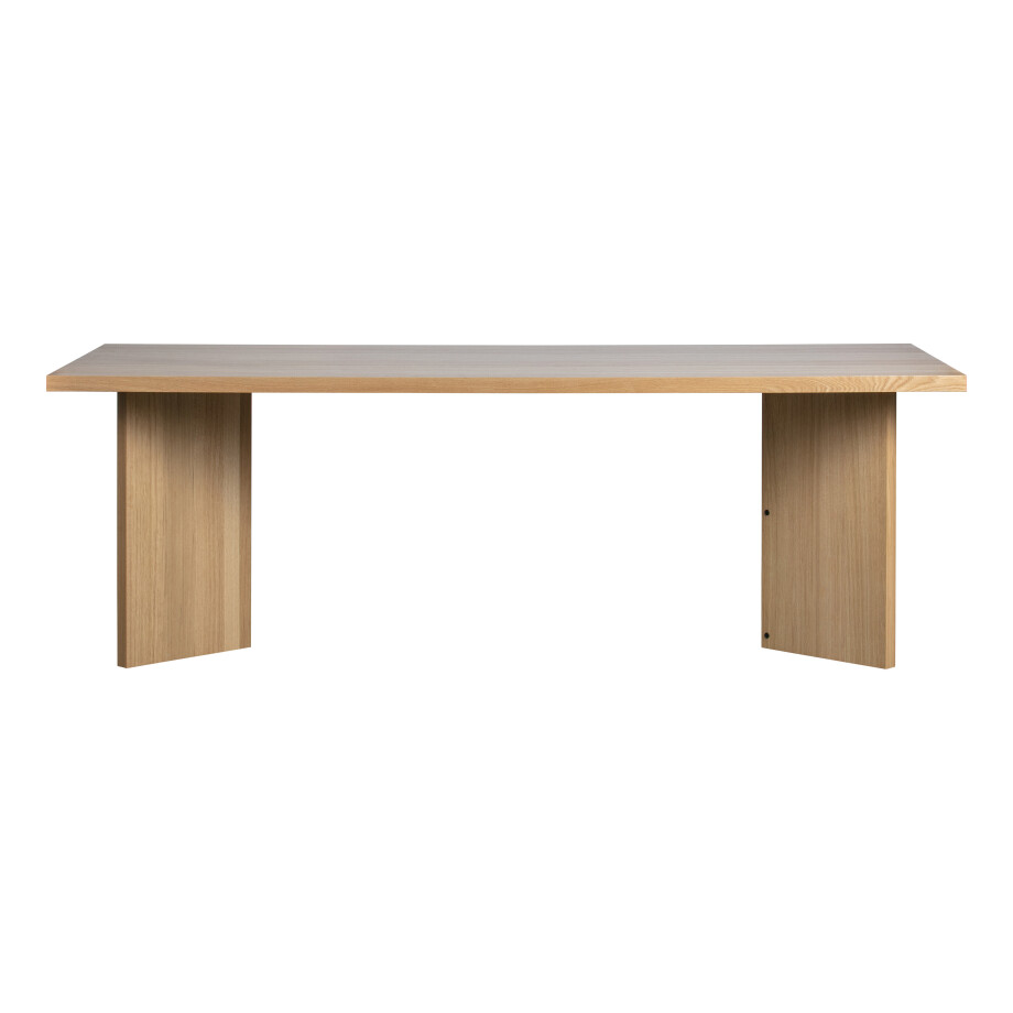 vtwonen Eettafel 'Angle' 220 x 90cm, kleur Eiken afbeelding 1