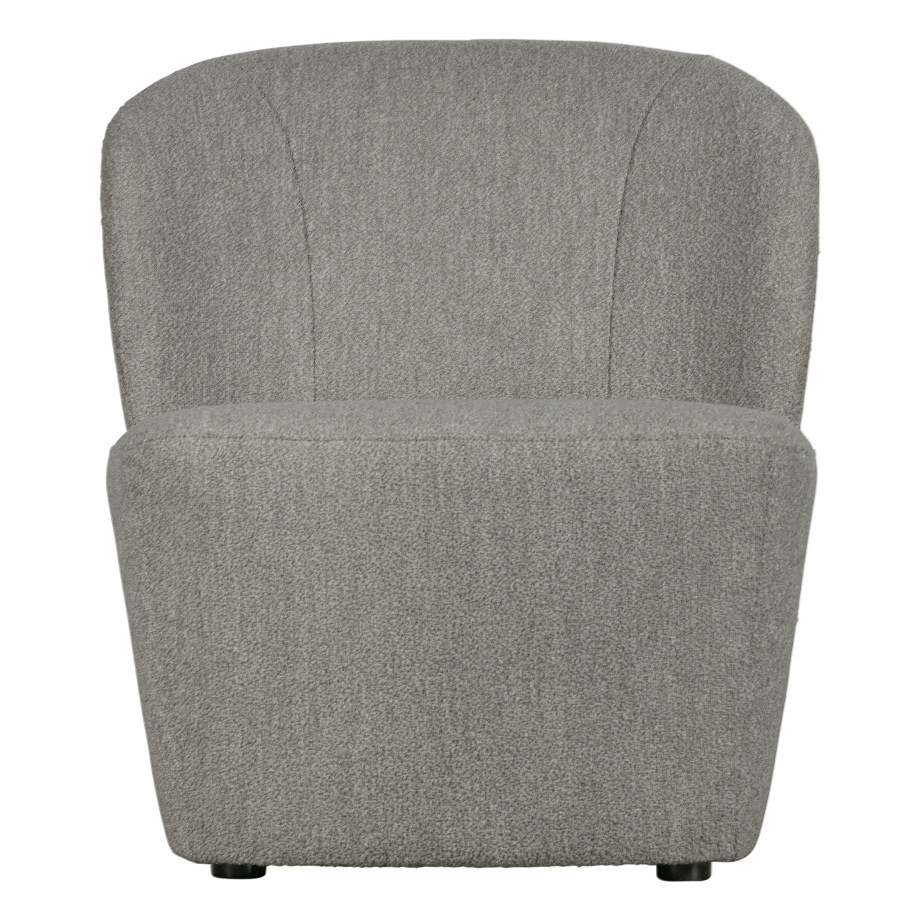 vtwonen Fauteuil 'Lofty' Bouclé, kleur Grijs afbeelding 1