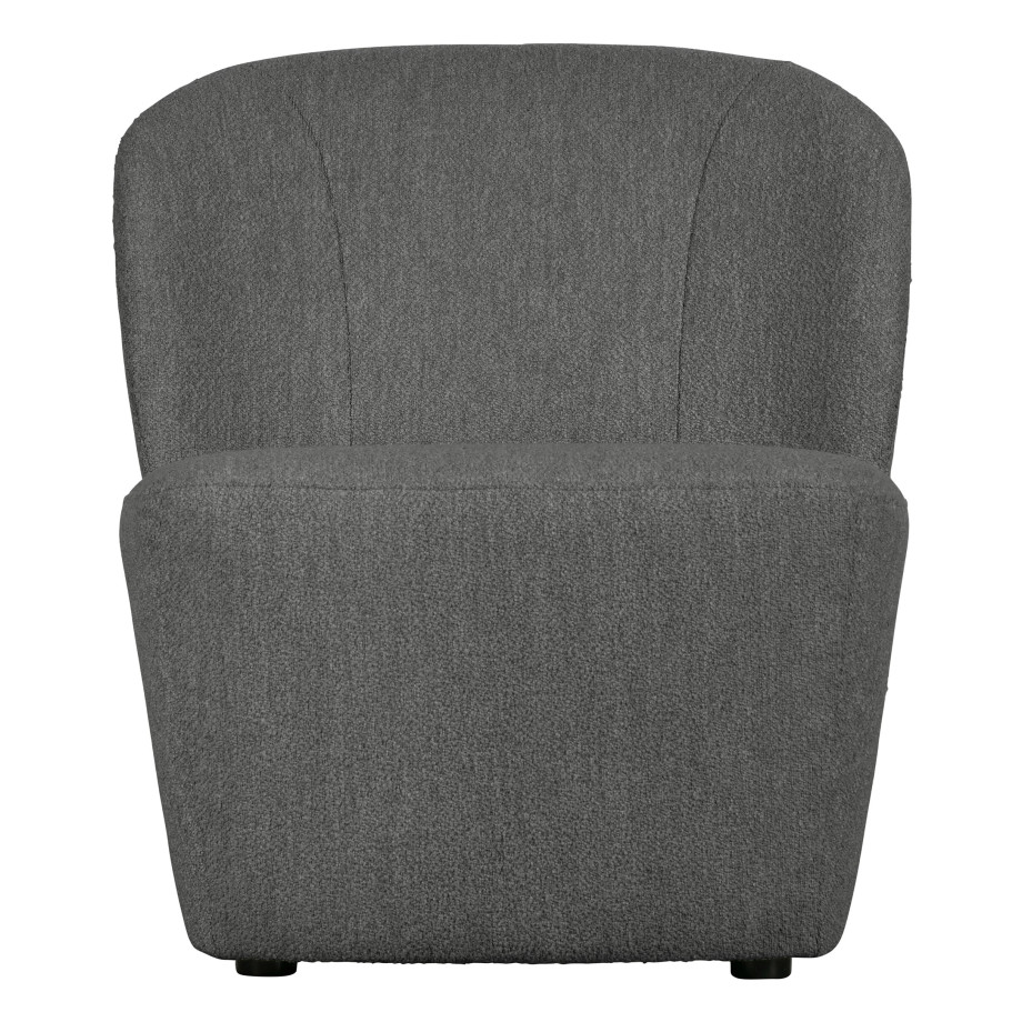 vtwonen Fauteuil 'Lofty' Bouclé, kleur Staalgrijs afbeelding 1