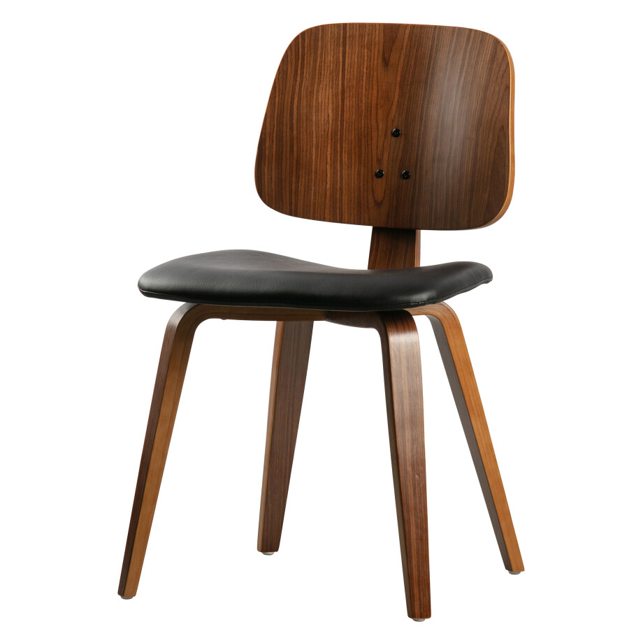 Vtwonen Eetkamerstoel 'Classic' PU, kleur Bruin Vtwonen Eetkamerstoel 'Classic' PU, kleur Bruin afbeelding 1