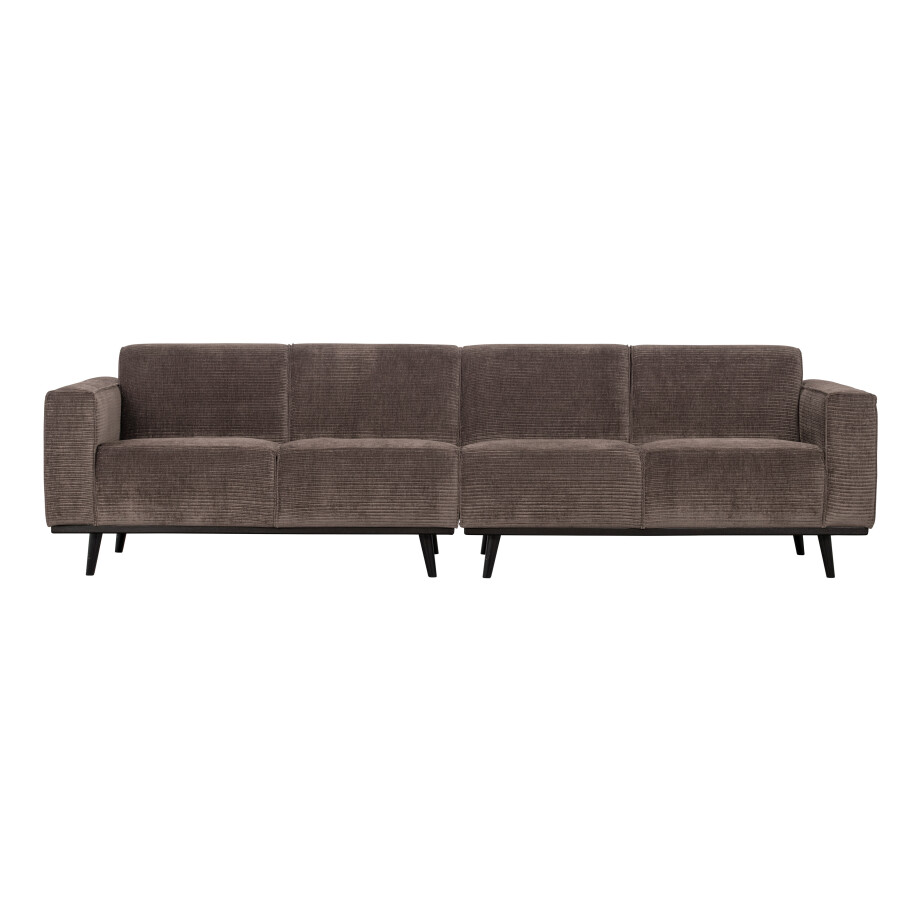 WOOOD Bank 'Statement' 4-zits, Rib, kleur Taupe afbeelding 1