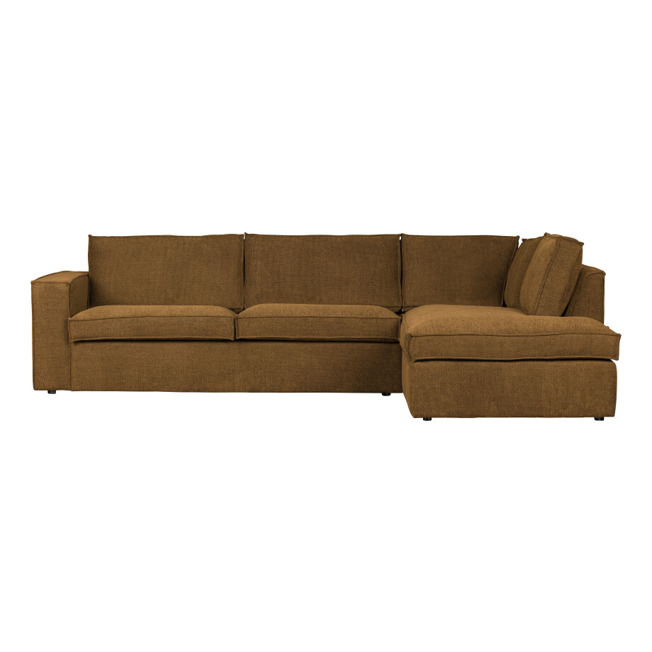 WOOOD Hoekbank 'Freddie' Rechts, Melange, kleur Brons WOOOD Hoekbank 'Freddie' Rechts, Melange, kleur Brons afbeelding 1