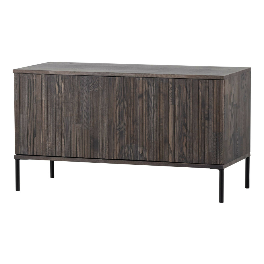 WOOOD TV-meubel 'New Gravure' Essenhout, 100cm, kleur Espresso WOOOD TV-meubel 'New Gravure' Essenhout, 100cm, kleur Espresso afbeelding 1