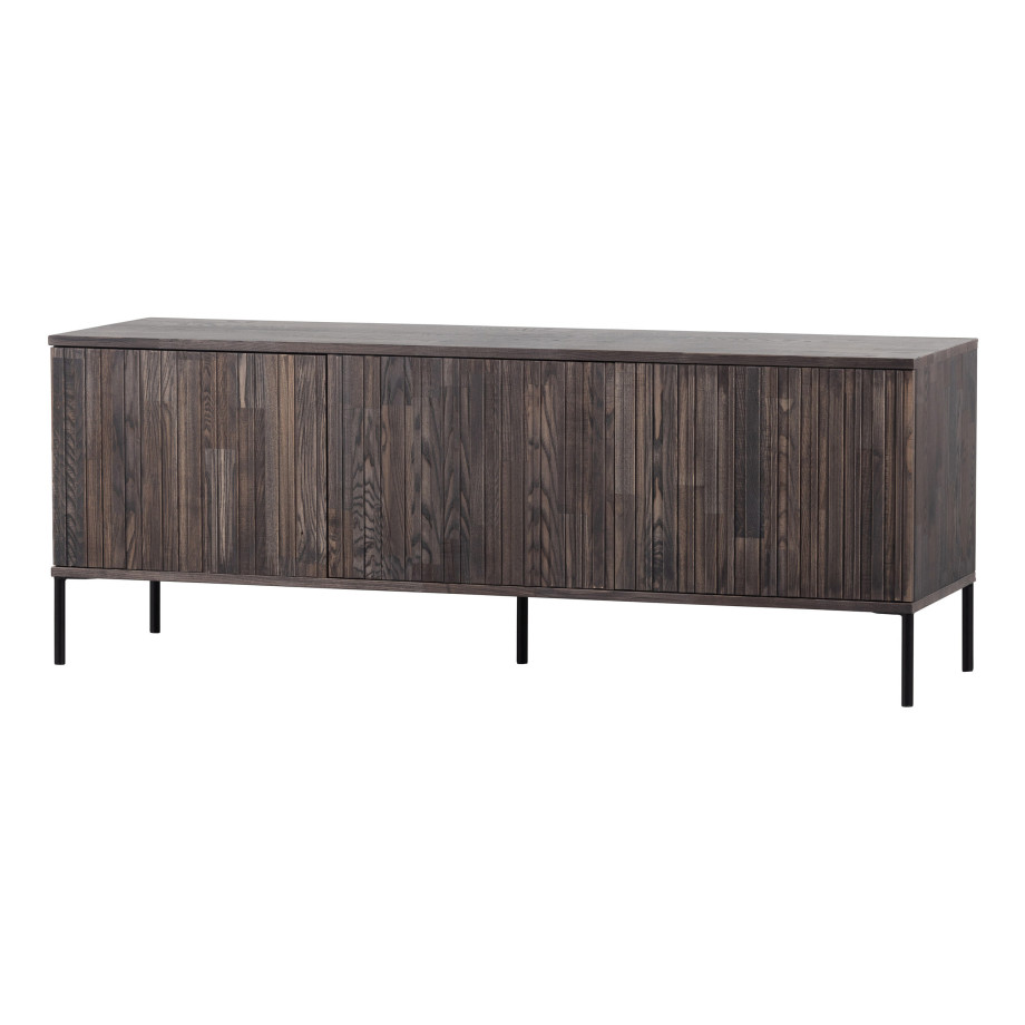 WOOOD Exclusive TV-meubel 'New Gravure' Essenhout, 150cm, kleur Espresso afbeelding 1