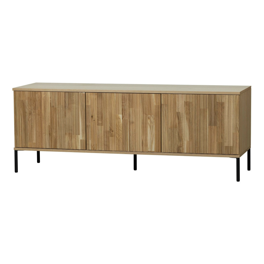 WOOOD Exclusive TV-meubel 'New Gravure' EIken, 150cm, kleur Naturel afbeelding 1