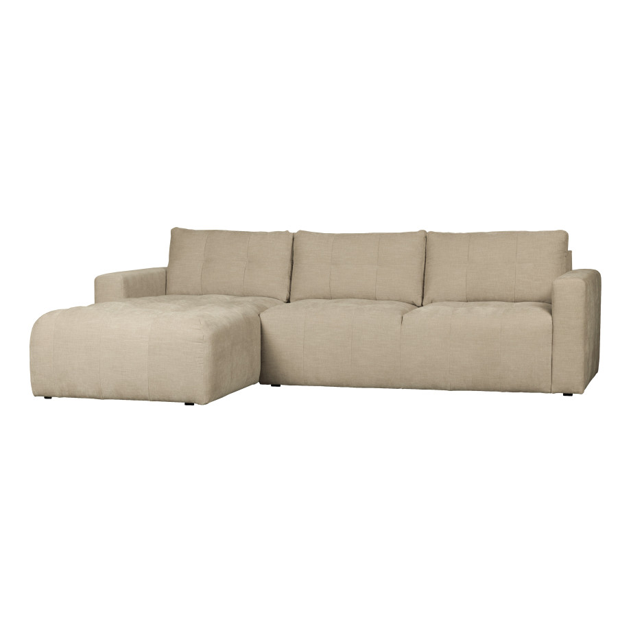 vtwonen Loungebank 'Bar' Links, Washed look, kleur Zand afbeelding 1