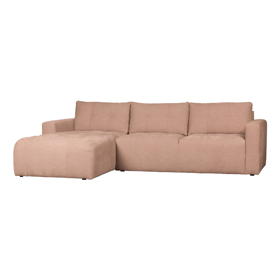 vtwonen Loungebank 'Bar' Links, Washed look, kleur Roze afbeelding 1