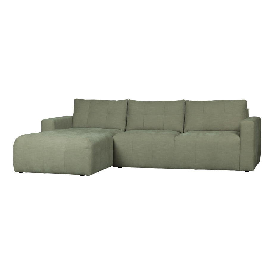 vtwonen Loungebank 'Bar' Links, Washed look, kleur Groen afbeelding 1