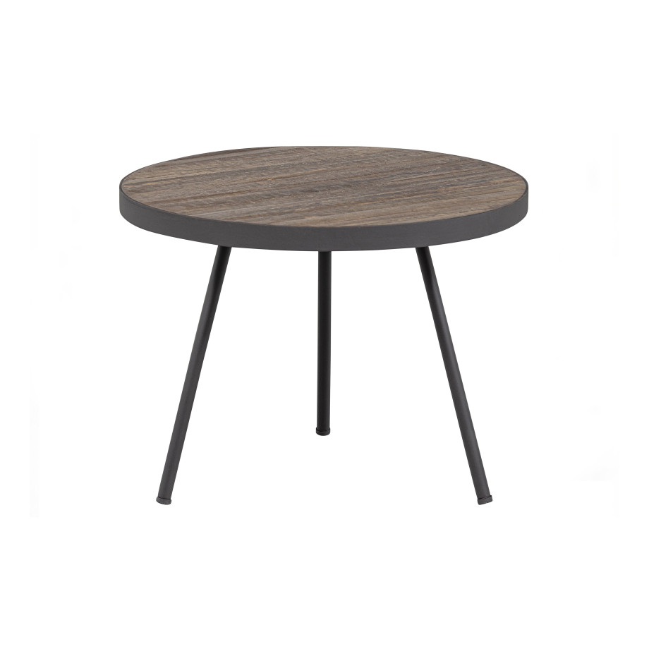 WOOOD Exclusive Ronde Bijzettafel 'Maxime' Teakhout, 40cm hoog afbeelding 1