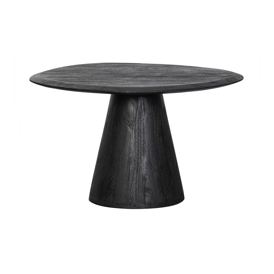 WOOOD Organische Salontafel 'Posture' Mangohout, 70 x 59cm, kleur Zwart WOOOD Organische Salontafel 'Posture' Mangohout, 70 x 59cm, kleur Zwart afbeelding 1