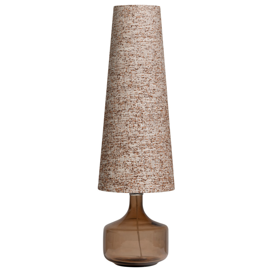 BePureHome Tafellamp 'Autumn' Glas, 90cm hoog, kleur Bruin Melange afbeelding 