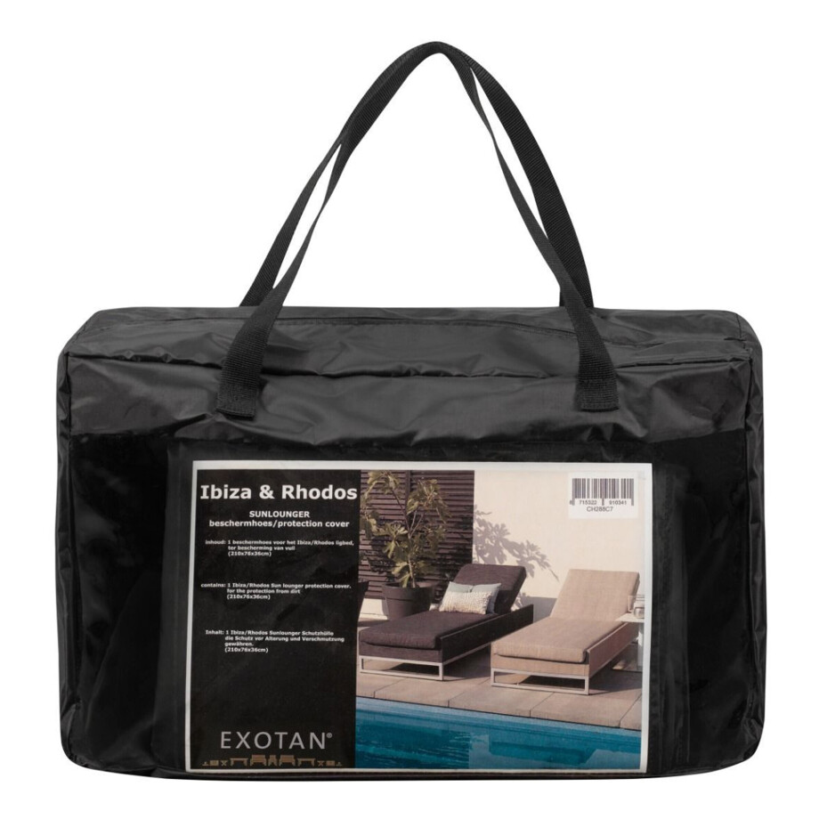 WOOOD Beschermhoes 'Rhodos' Ligbed, kleur Zwart afbeelding 1