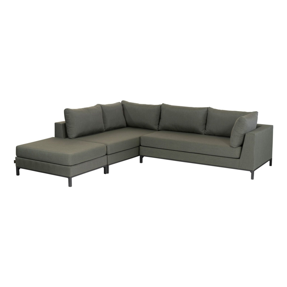 WOOOD Loungeset 'Capri' Links, Aluminium, kleur Groen afbeelding 1