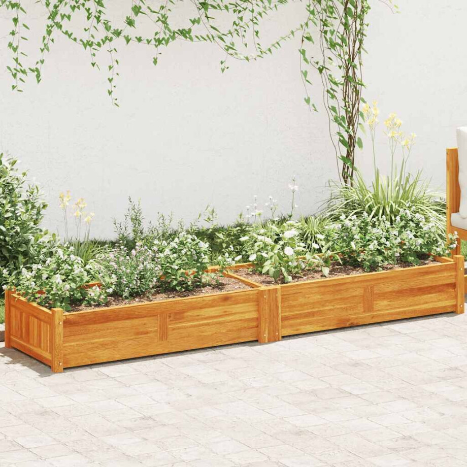 vidaXL Plantenbak verhoogd 200x50x25 cm acaciahout vidaXL Plantenbak verhoogd 200x50x25 cm acaciahout afbeelding 1