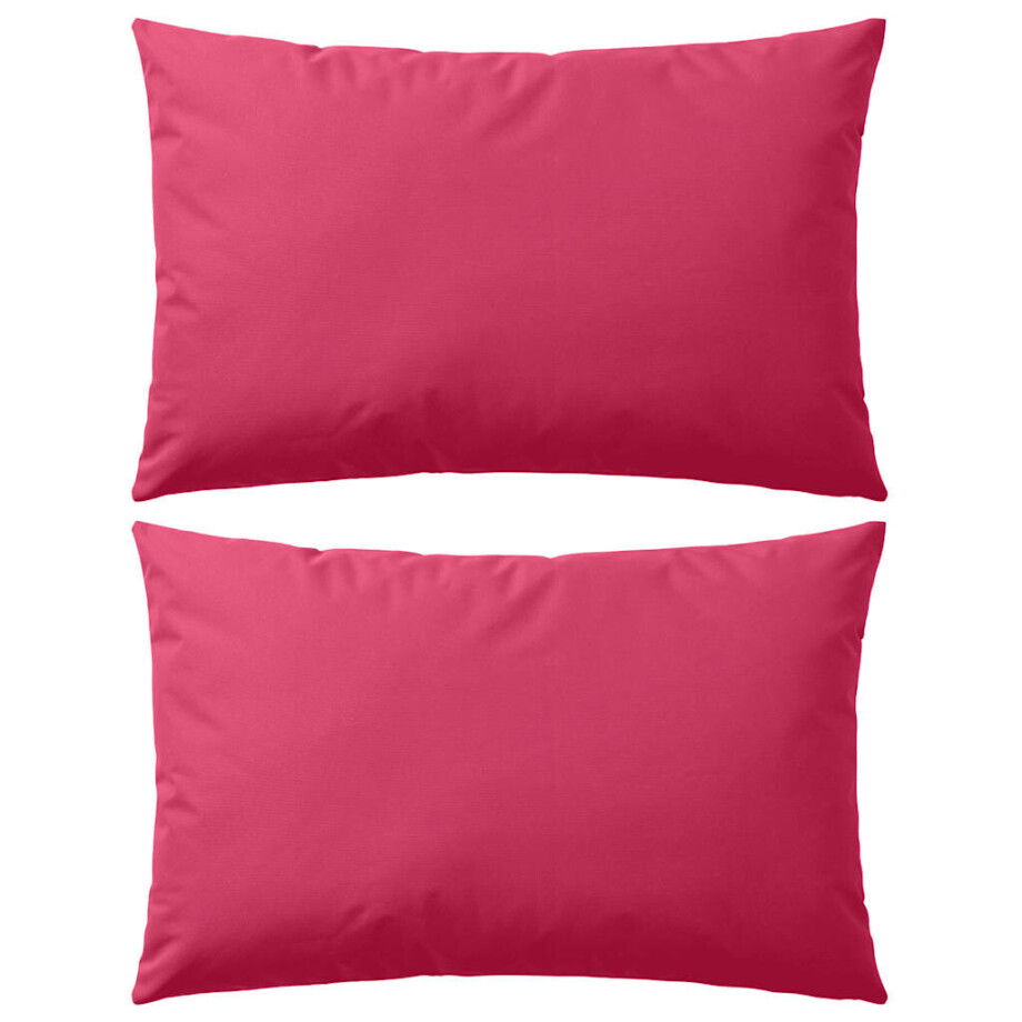 vidaXL Buitenkussens 60x40 cm roze 2 st vidaXL Buitenkussens 60x40 cm roze 2 st afbeelding 1