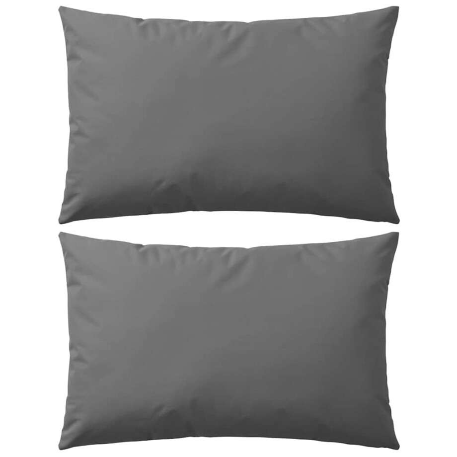 vidaXL Buitenkussens 60x40 cm grijs 2 st vidaXL Buitenkussens 60x40 cm grijs 2 st afbeelding 1