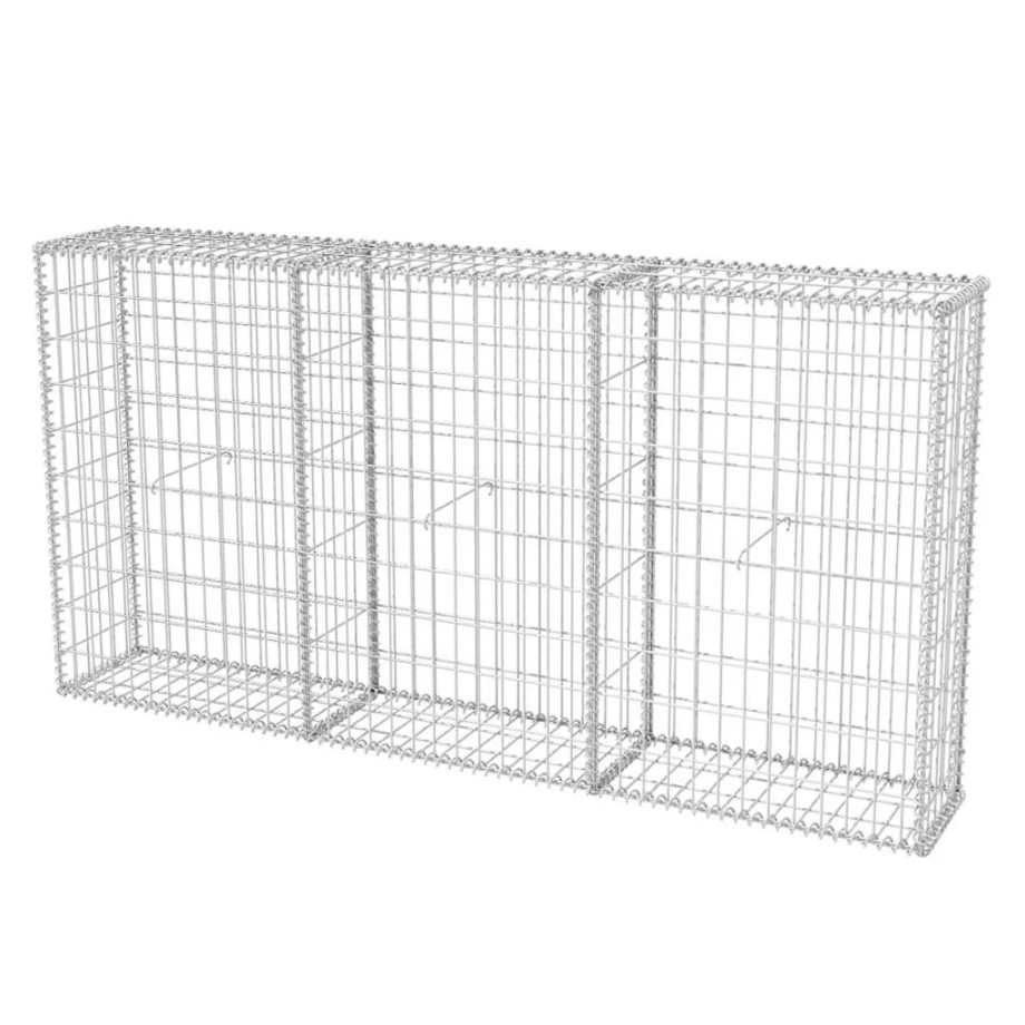 vidaXL Gabion mand 200x30x100 cm gegalvaniseerd staal afbeelding 1